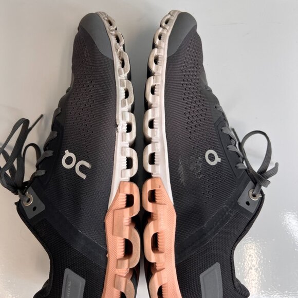 On Running Shoe Women 8.5 Cloudflow Low Top Lace Up Gym Sneaker Swiss Helion Go - Picture 9 of 12